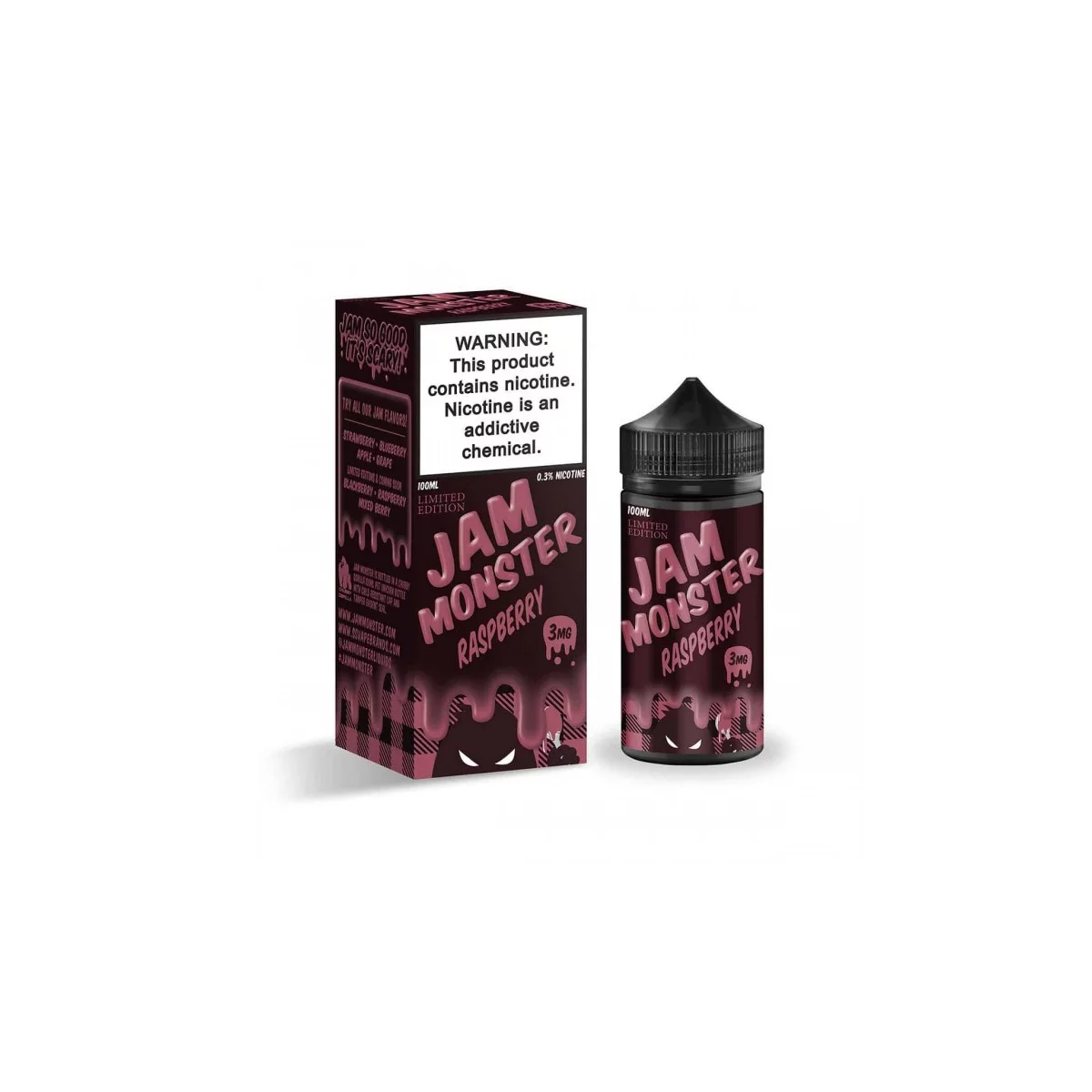 Jam Monster Raspberry Vape Juice – Fruity, Bold Flavor | Blaze & Vape