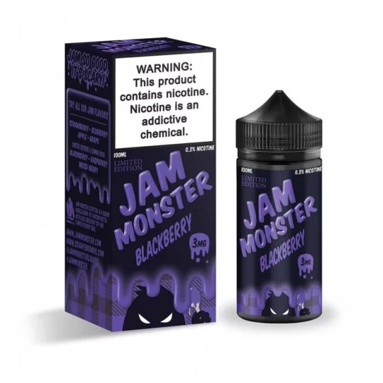 Jam Monster Blackberry Vape Juice - Bursting with Real Fruit Flavor | Blaze & Vape