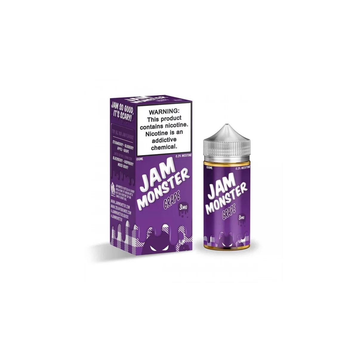 Jam Monster Grape E-Liquid 100ml – Bold Grape Flavor | Blaze & Vape