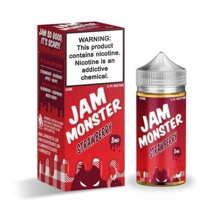 Jam Monster - Strawberry E-Liquid | Bold Fruit Flavor | Blaze & Vape