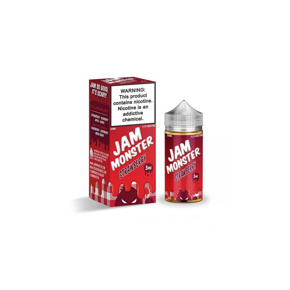 Jam Monster - Strawberry E-Liquid | Bold Fruit Flavor | Blaze & Vape