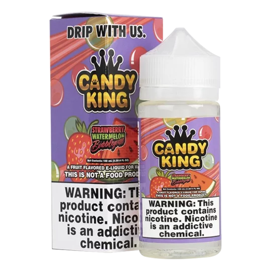 Candy King Strawberry Watermelon Bubblegum Vape Juice – Fruity Sweet Clouds | Blaze & Vape