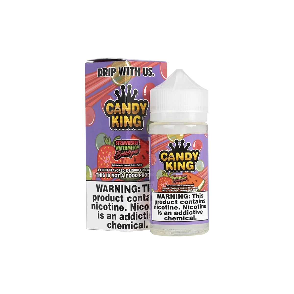 Candy King Strawberry Watermelon Bubblegum Vape Juice – Fruity Sweet Clouds | Blaze & Vape