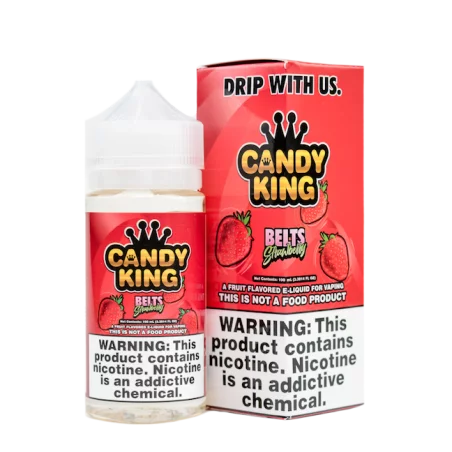 Candy King - Strawberry Belts E-Liquid | Sweet Strawberry Vape | Blaze & Vape