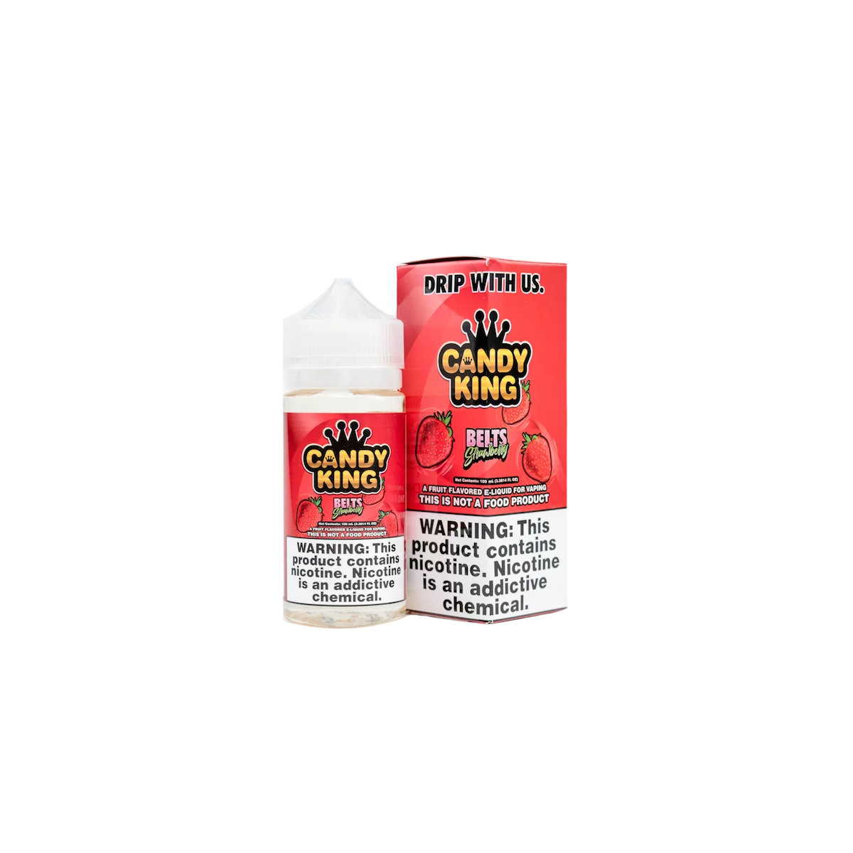 Candy King - Strawberry Belts E-Liquid | Sweet Strawberry Vape | Blaze & Vape