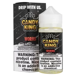 Candy King Sour Worms E-Liquid – Bold Fruit & Sour Flavor | Blaze & Vape