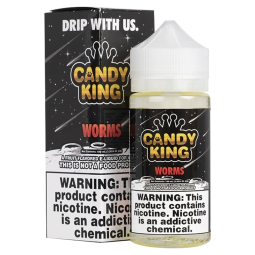 Candy King Sour Worms E-Liquid – Bold Fruit & Sour Flavor | Blaze & Vape