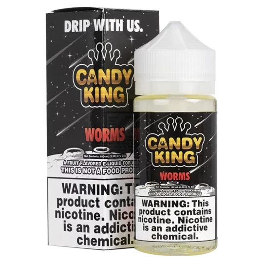 Candy King Sour Worms E-Liquid – Bold Fruit & Sour Flavor | Blaze & Vape
