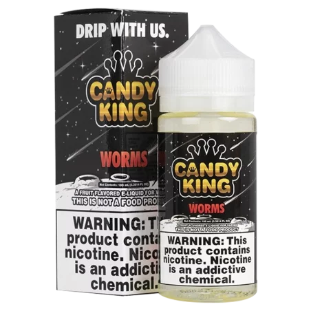 Candy King Sour Worms E-Liquid – Bold Fruit & Sour Flavor | Blaze & Vape