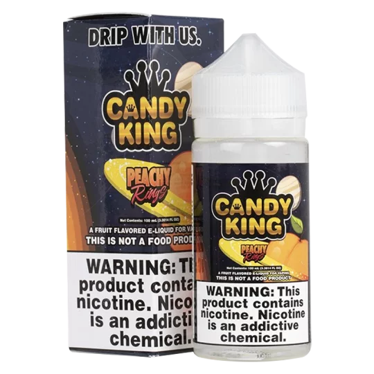 Candy King Peachy Rings E-Liquid – Delicious Peach Candy Vape | Blaze & Vape