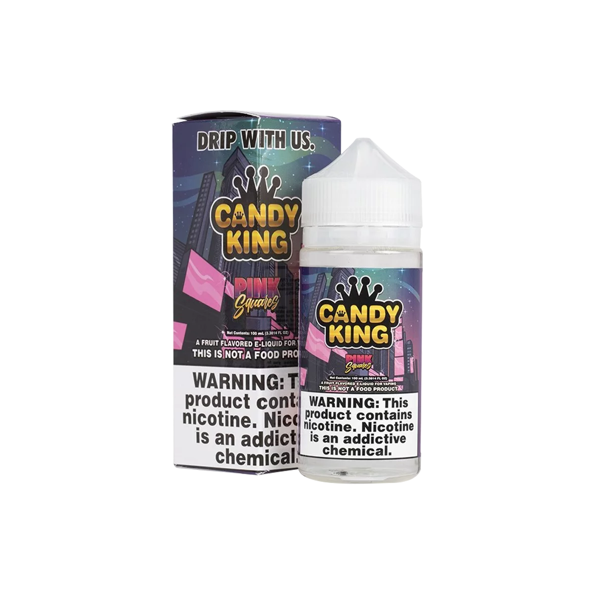 Candy King - Pink Squares E-Liquid | Sweet Fruity Vape Flavor | Blaze & Vape