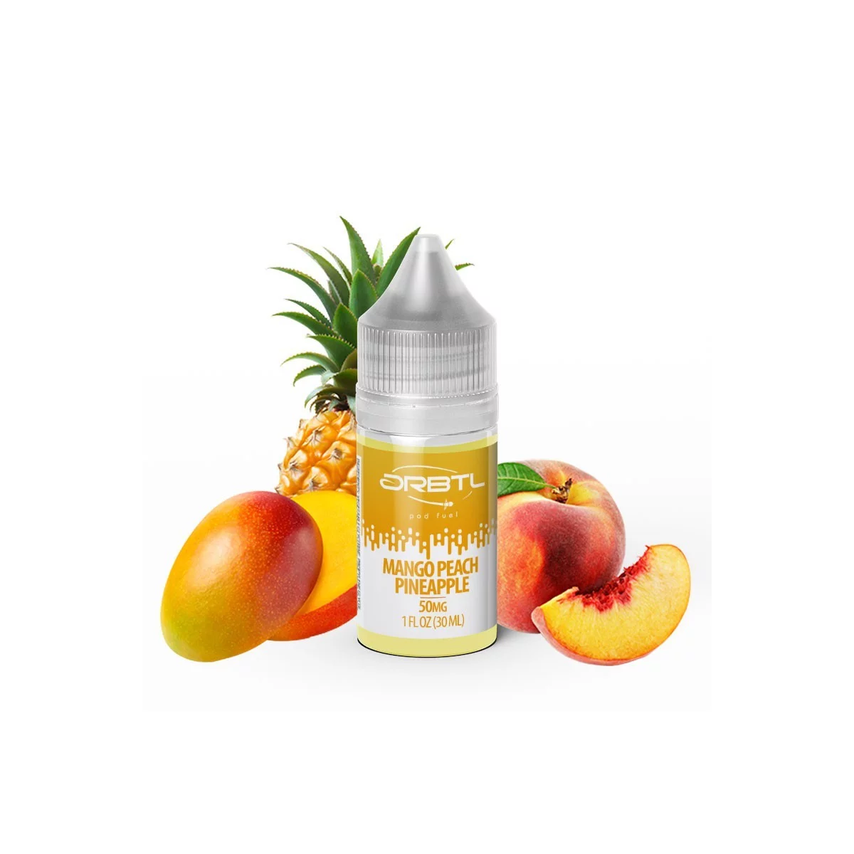 ORBTL Pod Juice - Mango Peach Pineapple Vape Juice for Bold Flavor | Blaze & Vape