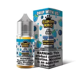 Candy King Salt Blue Razz E-Liquid – Sweet Bubblegum Flavor | Blaze & Vape