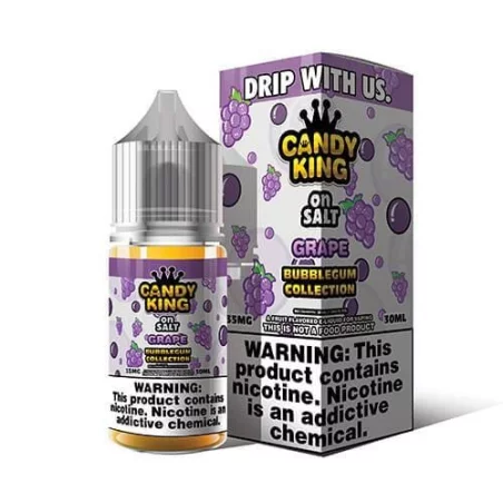 Candy King Salt - Bubblegum Collection - Grape | Smooth Grape Flavor | Blaze & Vape