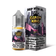 Candy King Salt - Pink Squares Iced E-Liquid | Long-lasting Sweet & Minty Vape | Blaze & Vape