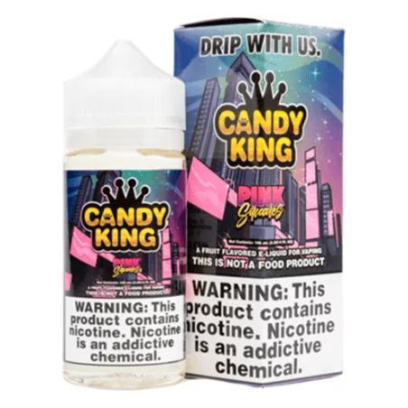 Candy King Salt - Pink Squares Nicotine Salt E-Juice for Smooth Vaping | Blaze & Vape
