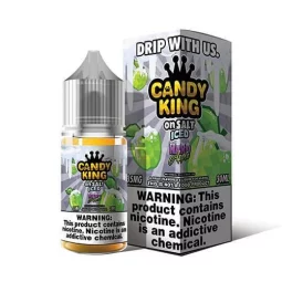 Candy King Salt - Hard Apple Iced | Crisp Apple Menthol Hit | Blaze & Vape