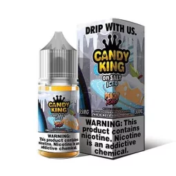 Candy King Salt - Peachy Rings Iced | Sweet Peach Candy with a Cool Finish | Blaze & Vape