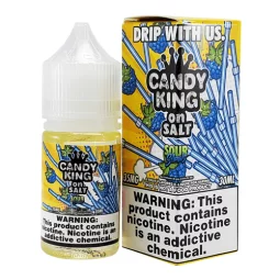 Candy King Salt Sour Straws - Sweet & Tart Nicotine E-Liquid | Blaze & Vape