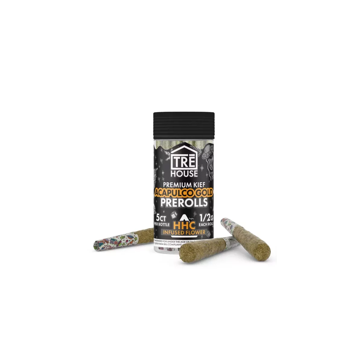 Tre House Acapulco Gold HHC Prerolls – Uplifting & Smooth Experience | Blaze & Vape