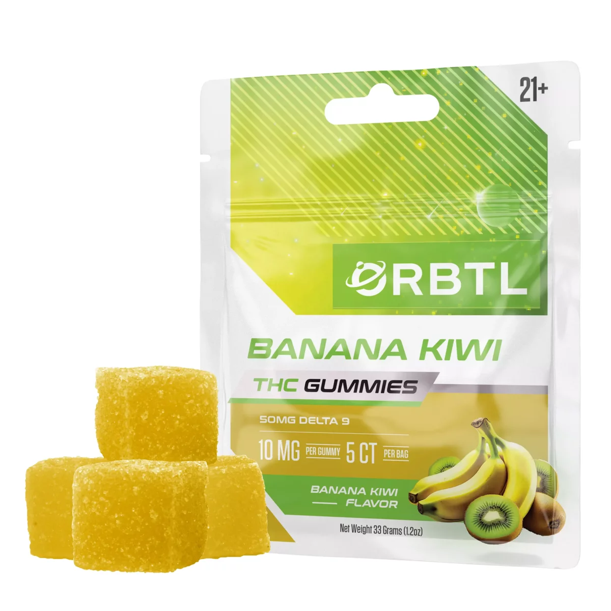 Orbtl - Delta 9 Gummies | 50mg for Stress Relief & Relaxation | Blaze & Vape