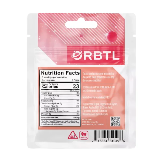 Orbtl Delta 8 + THC-P Gummies Extra Strength 500mg | Blaze & Vape