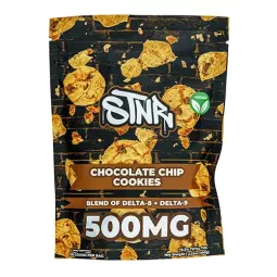 STNR - D8+D9 Cookies | 500mg Potency in 20 Count Jar | Blaze & Vape