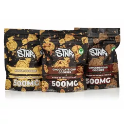 STNR - D8+D9 Cookies | 500mg Edible Strength for Lasting Effects | Blaze & Vape