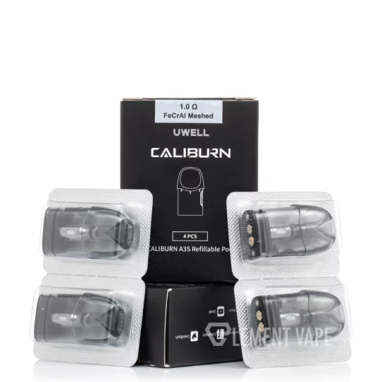 Uwell Caliburn A3S Replacement Pods 2mL (4-Pack)