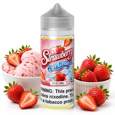Indulge in Strawberry Ice Cream E-Liquid | Sweet Vape Flavor