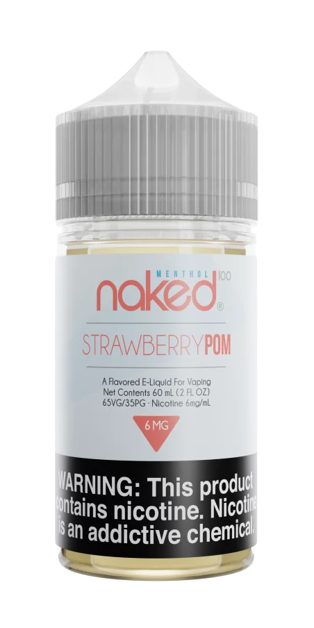 Naked 100 Strawberry Pom E-Liquid – Fruity & Refreshing Vape Flavor | Blaze & Vape