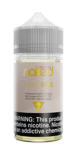 Naked 100 Euro Gold Tobacco E-Liquid – Smooth, Premium Vape | Blaze & Vape
