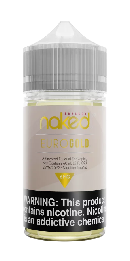 Naked 100 Euro Gold Tobacco E-Liquid – Smooth, Premium Vape | Blaze & Vape