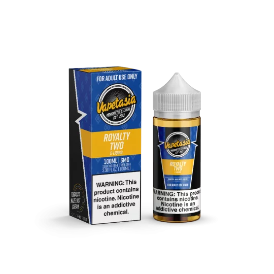 Vapetasia - Royalty II E-Liquid | Rich Vanilla & Tobacco Flavor | Blaze & Vape