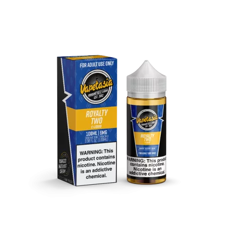Vapetasia - Royalty II E-Liquid | Rich Vanilla & Tobacco Flavor | Blaze & Vape