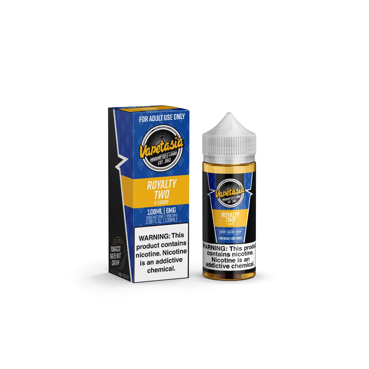 Vapetasia - Royalty II E-Liquid | Rich Vanilla & Tobacco Flavor | Blaze & Vape