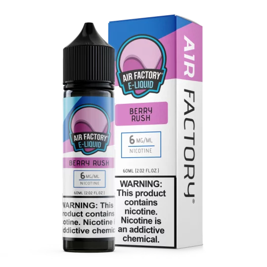 Air Factory - Berry Rush Vape Juice | Fruity, Smooth Flavor | Blaze & Vape